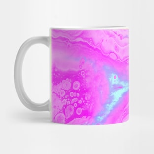 Abstract Colorful Blue Painting Blue Pink Mug